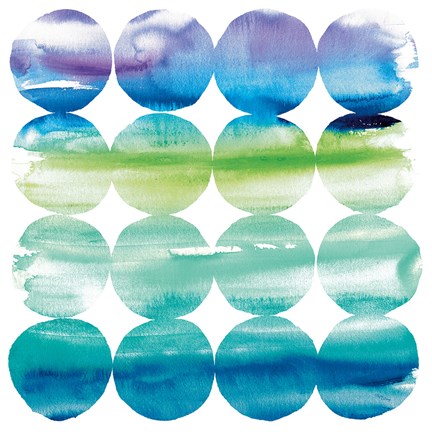 Framed Summer Dots Crop with White Border Print