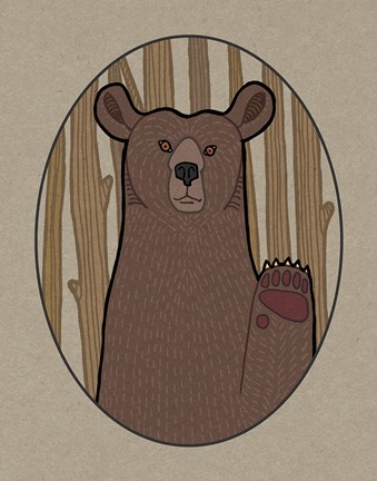 Framed Forest Friends IV Print