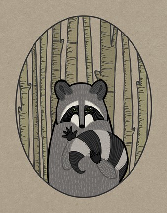 Framed Forest Friends II Print