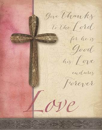 Framed Words for Worship Love Print