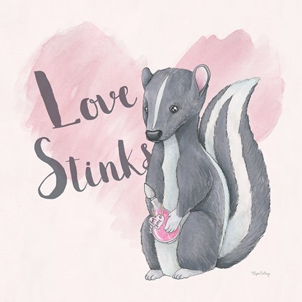 Framed My Furry Valentine II Sq Print