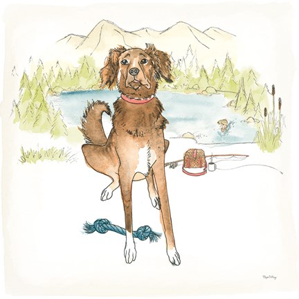 Framed Dog Days of Summer Luna Print