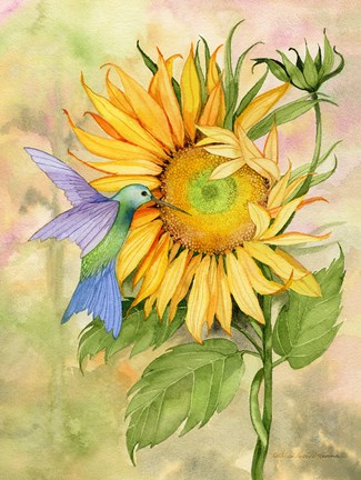 Framed Summer Fun Bird Print