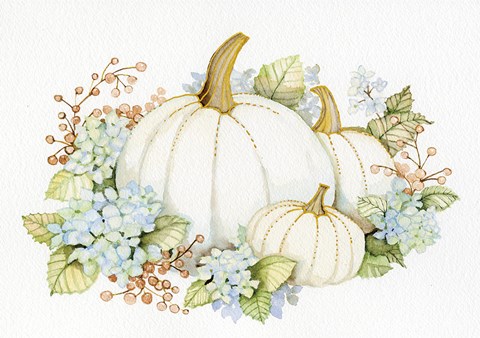 Framed Autumn Elegance I Print