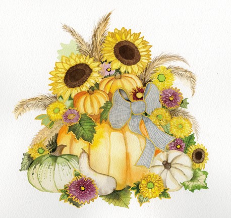 Framed Autumn Days I Print