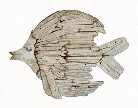 Framed Coastal Holiday Ornament I Print