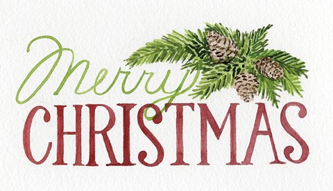 Framed Holiday Saying II Print