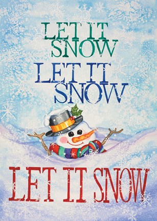 Framed Let it Snow Print