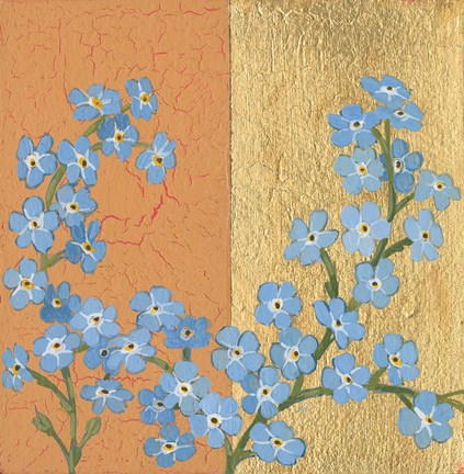 Framed Forget Me Not Print