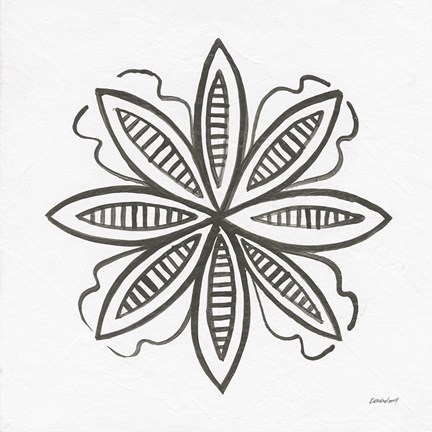 Framed Patterns of the Amazon Icon I Print