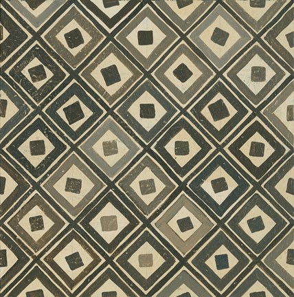 Framed Diagonal Squares Print