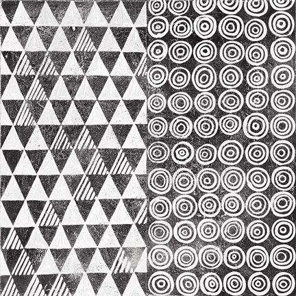 Framed Maki Tile I BW Print