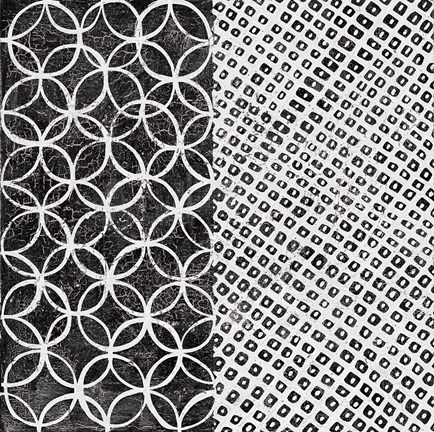 Framed Maki Tile III BW Print