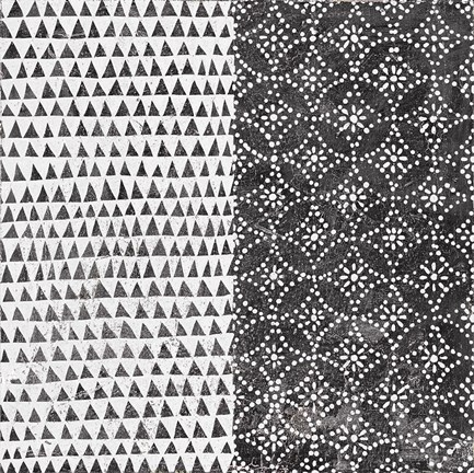 Framed Maki Tile IV BW Print