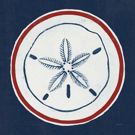 Framed Summer Shells I Nautical Print