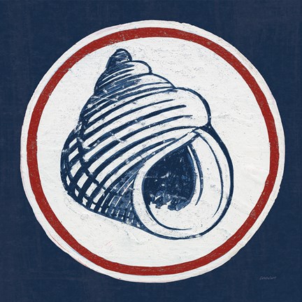 Framed Summer Shells III Nautical Print