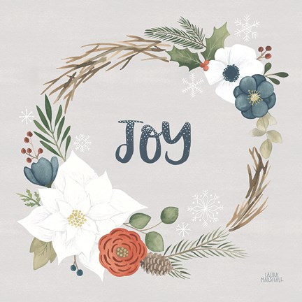 Framed Holiday Garden II Print