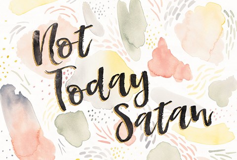 Framed Meadow Breeze VI Not Today Satan Print