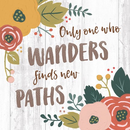 Framed Wildflower Daydreams VI Spice on Shiplap Print