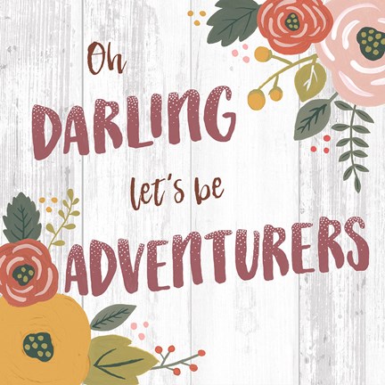 Framed Wildflower Daydreams V Spice on Shiplap Print