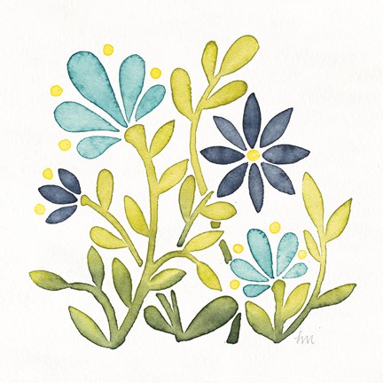 Framed Garden Getaway Flowers IV Print