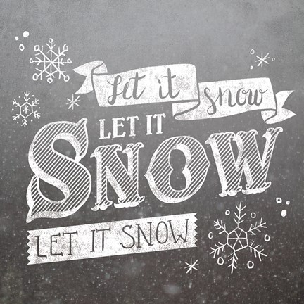 Framed Let it Snow Print