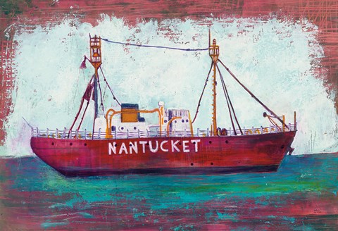 Framed Nantucket Lightship Print