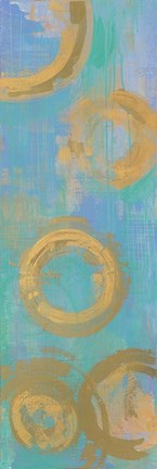 Framed Golden Circles Print