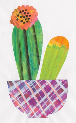 Framed Collage Cactus II Print
