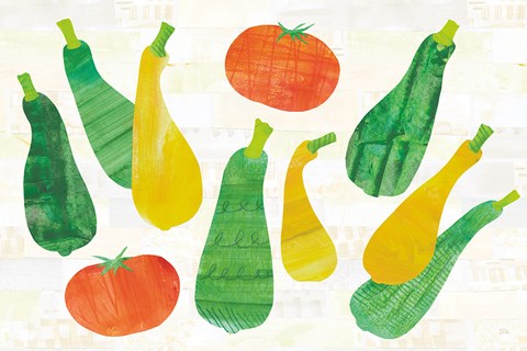 Framed Kitchen Garden VII Cream Print