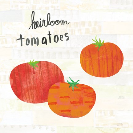 Framed Kitchen Garden II Cream Print