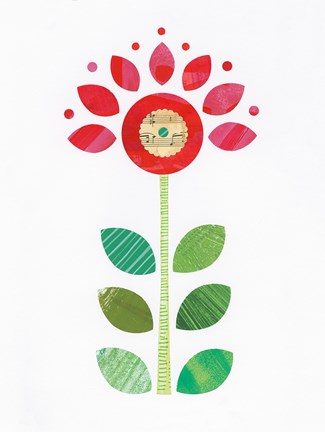 Framed Flower Power IV Print