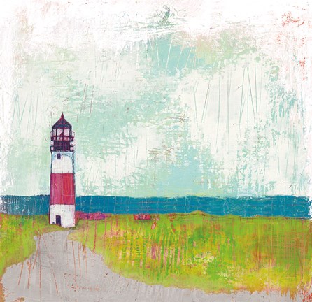 Framed Cloudy Light II Grey Print