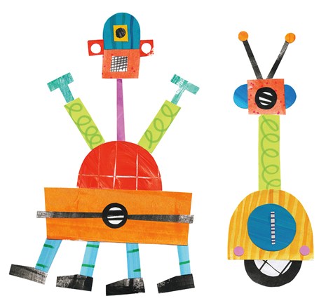 Framed Robot Party Element VII Print