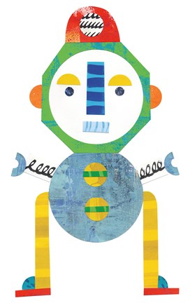 Framed Robot Party Element IV Print