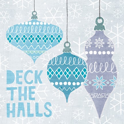 Framed Deck The Halls III Print