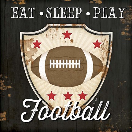 Framed Football I Print