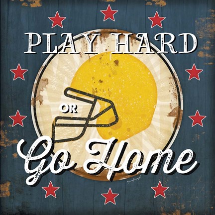 Framed Football II Print