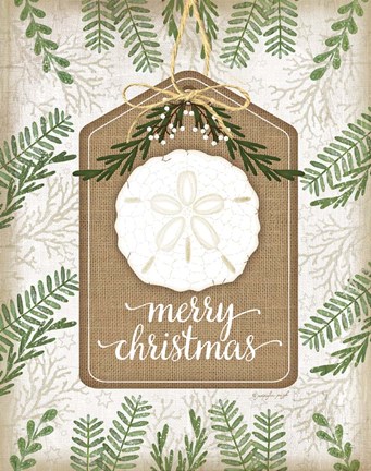 Framed Coastal Christmas Merry Print