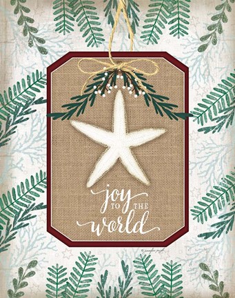 Framed Coastal Christmas II Print