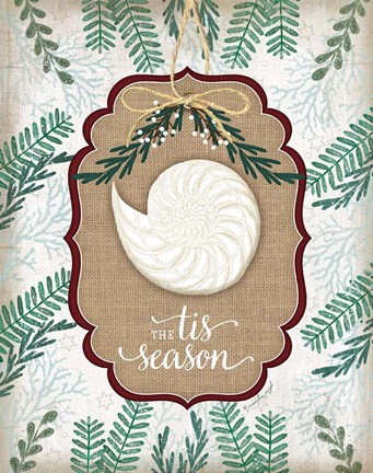 Framed Coastal Christmas IV Print