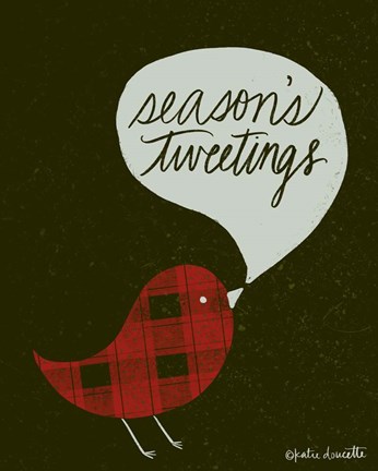 Framed Seasons Tweetings Print