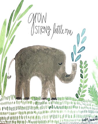 Framed Grow Strong Print