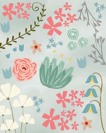 Framed Floral II Print