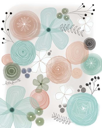 Framed Floral III Print