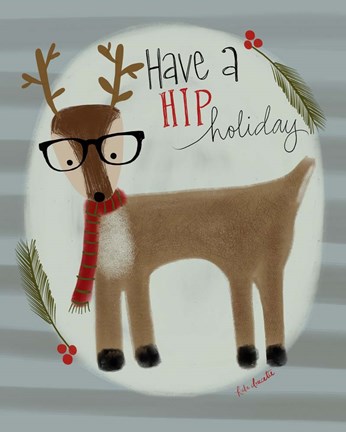 Framed Hip Reindeer Print