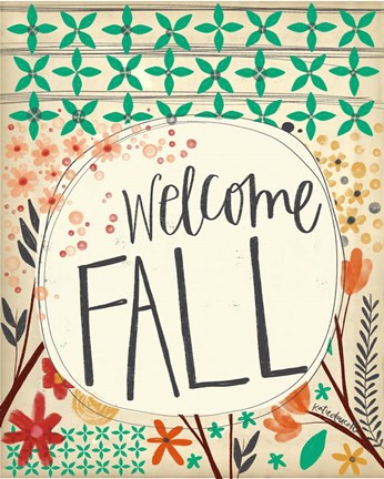 Framed Welcome Fall Print