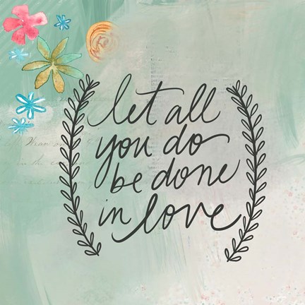 Framed Done in Love Print