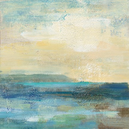 Framed Sunset Beach I A Print