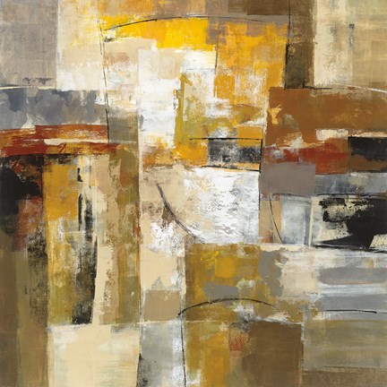 Framed Walking Down the Street Print